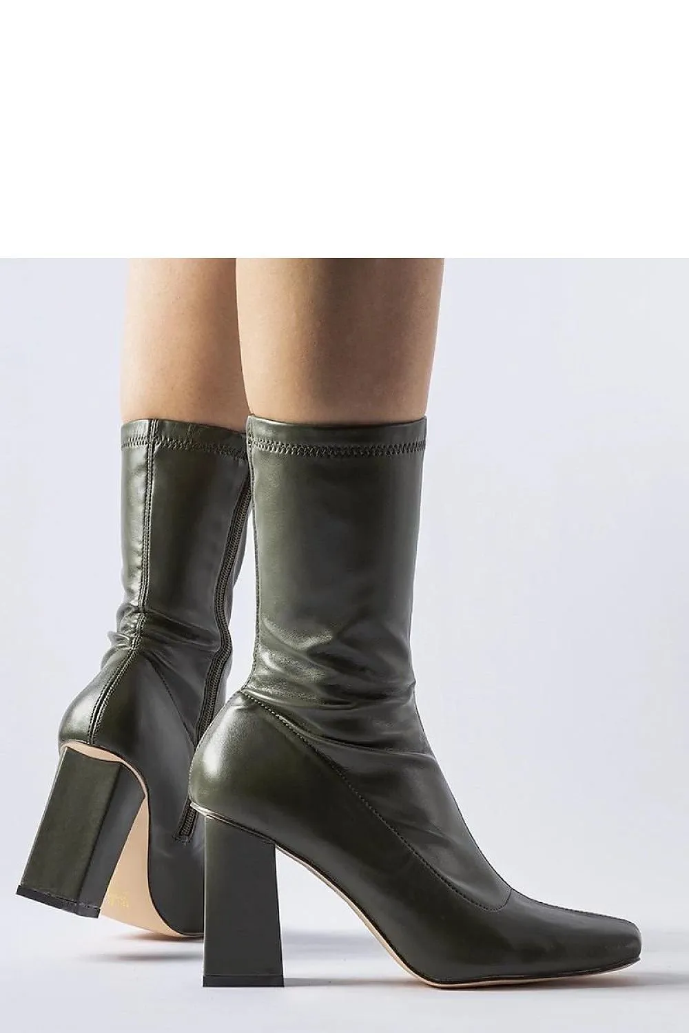 Green Upland stiletto heel boots