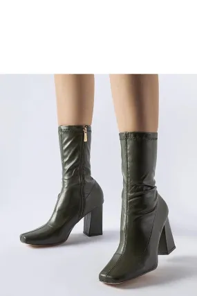 Green Upland stiletto heel boots