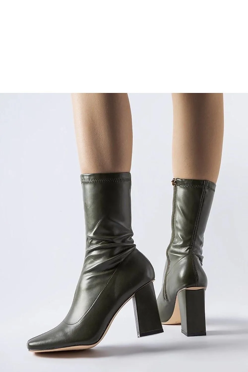 Green Upland stiletto heel boots