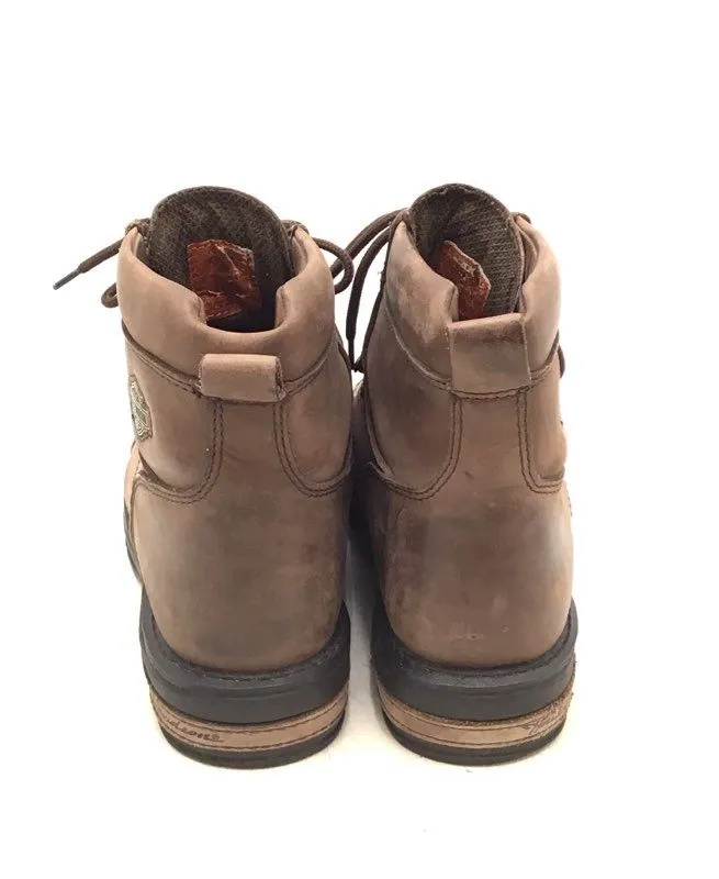 Harley-Davidson Men's Brown Leather Motorcycle Boots - Size 12